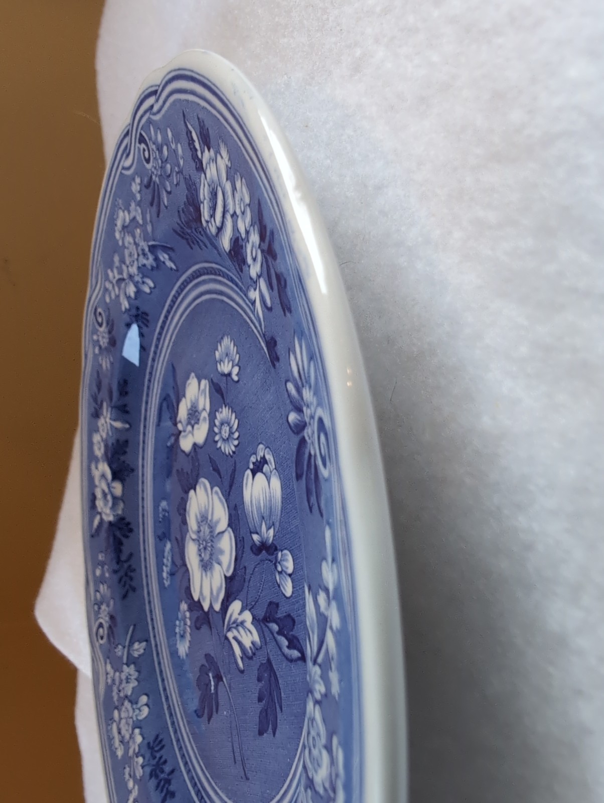 VTG SPODE Botanical 1820 BLUE ROOM COLLECTION 7.5 PLATE – ENGLAND