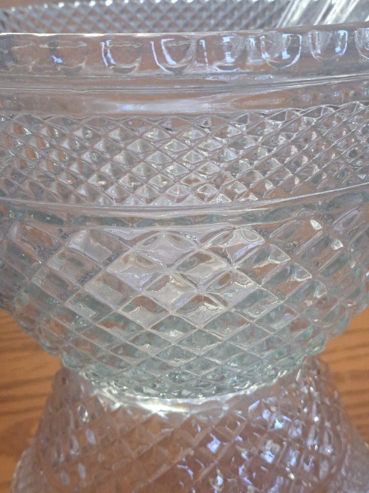 Anchor Hocking Vintage 21-Piece Wexford Pattern Punch Bowl Set Original Box
