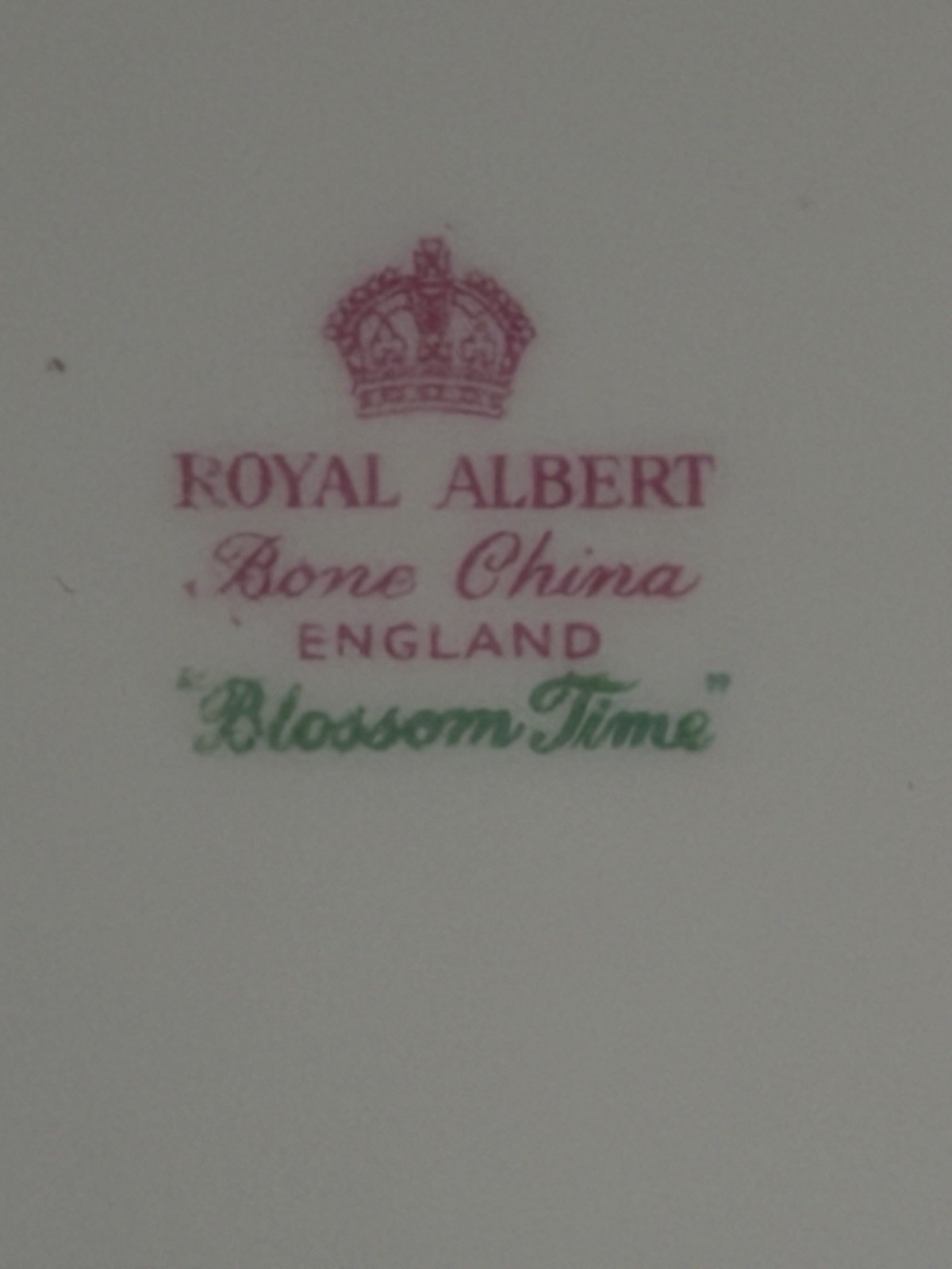 8inch Royal Albert Bone China Blossom Time Oval Plate England White Pink Green