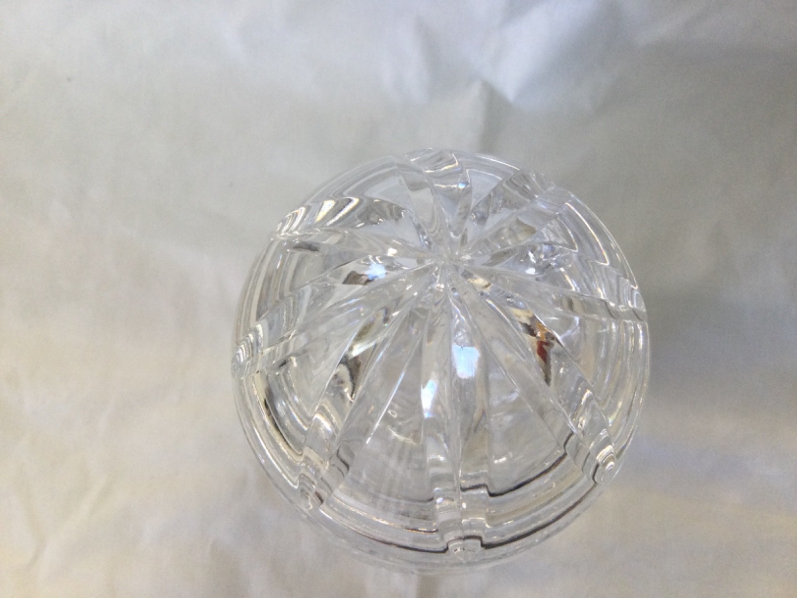 Crystal Egg Shaped Trinket Dish Easter Candy Jar Clear Crystal