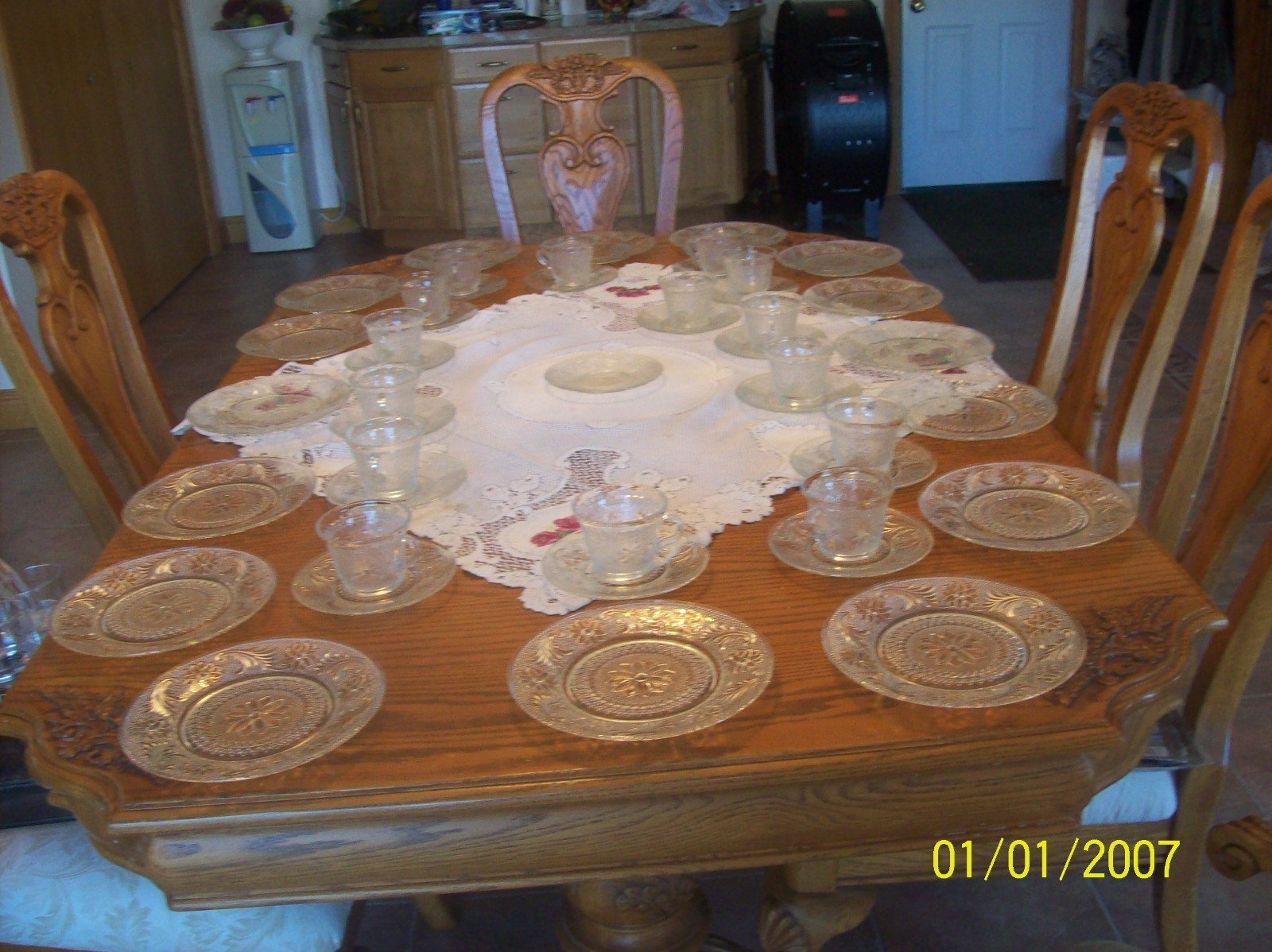 Tiara Sandwich Pattern By Indiana Glass Clear 47 Piece Grouping Luncheon Snack