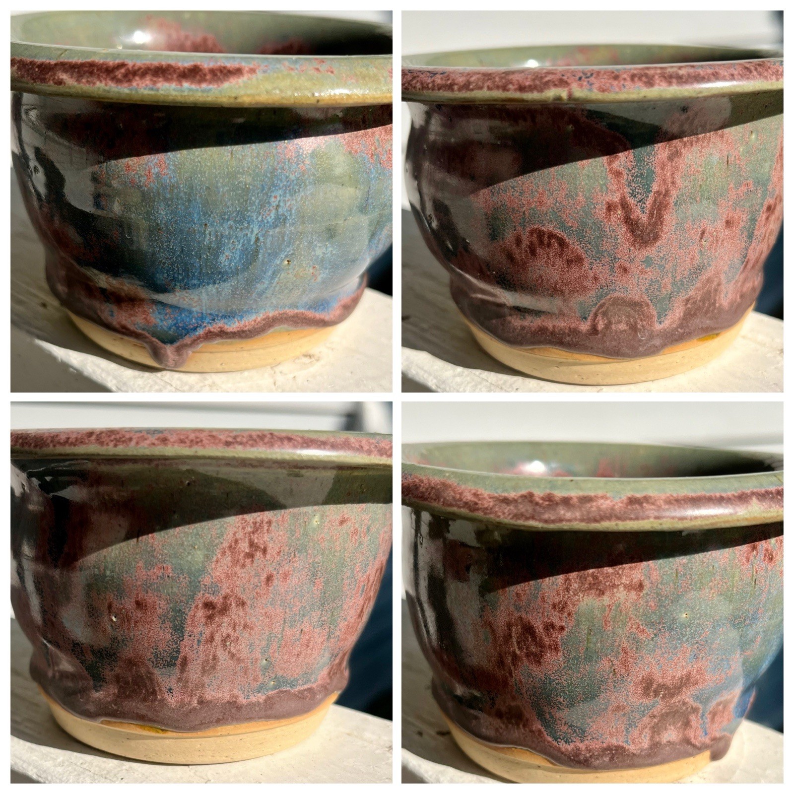 Handsome Studio Pottery Bowl Artisan Handmade Natural Earth Tones Signed 2011