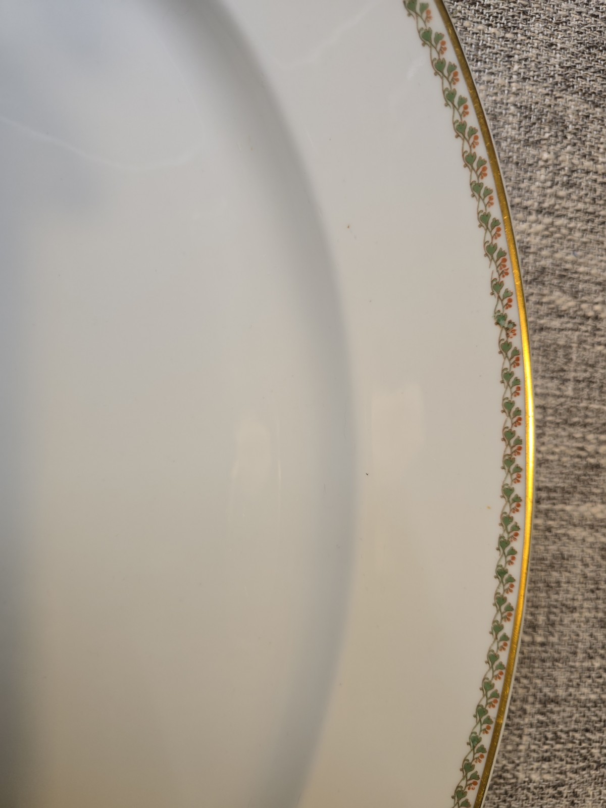 Haviland Limoges LISBON Large 16″ Platter Gold Trim Rare