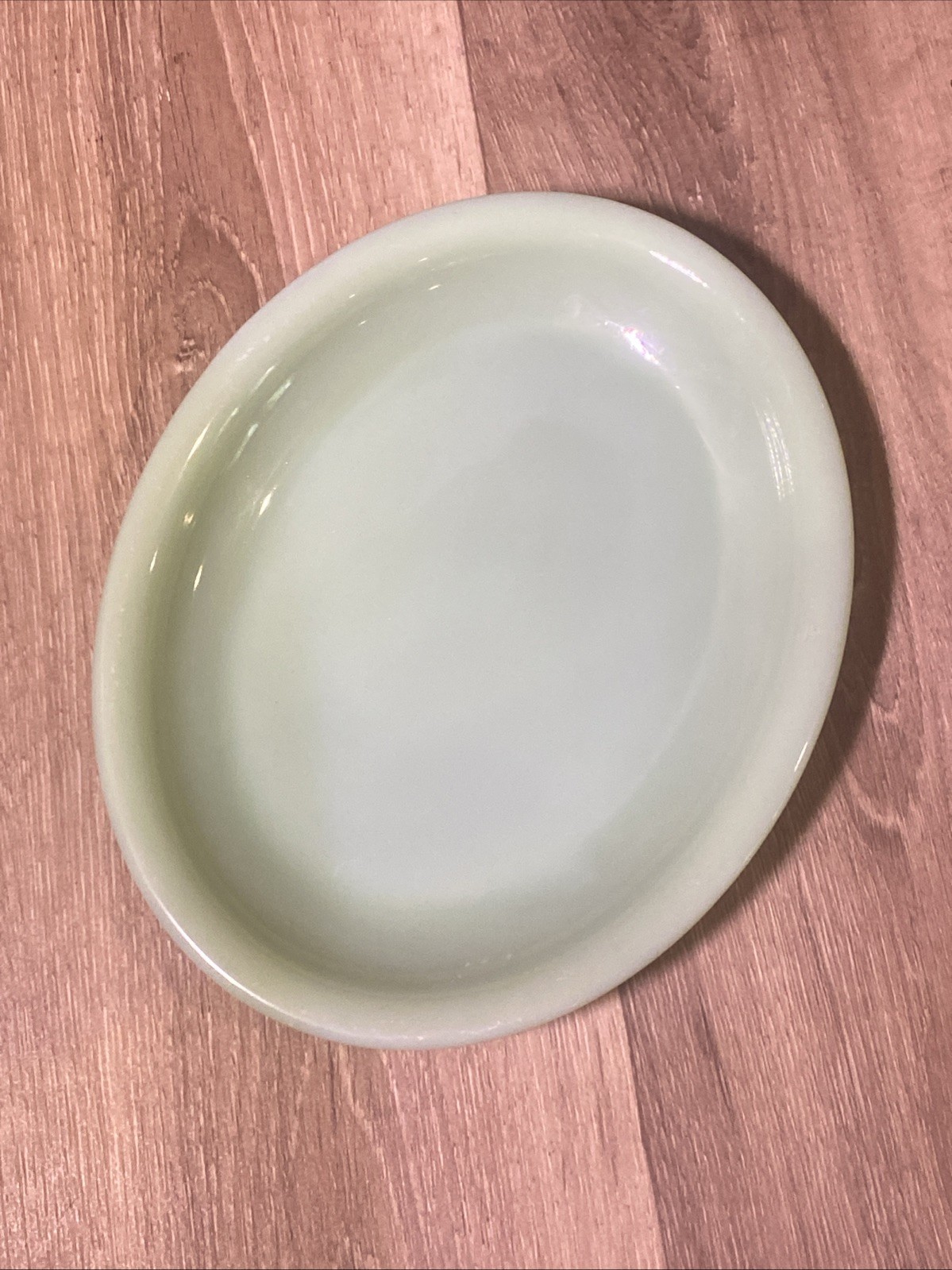 FIRE KING JADEITE Oval Football Platter 9.75 x 7.75 in. ANCHOR HOCKING Rare