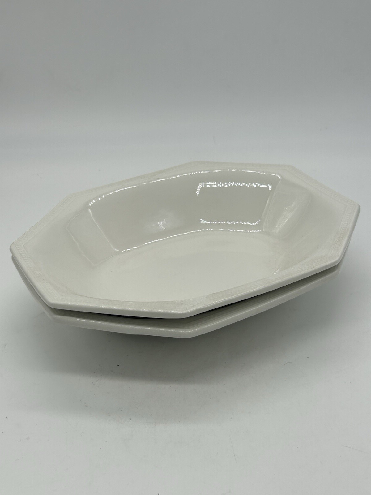 Johnson Brothers Ironware Ivory White Serving Bowl (Set of 2) Made in England