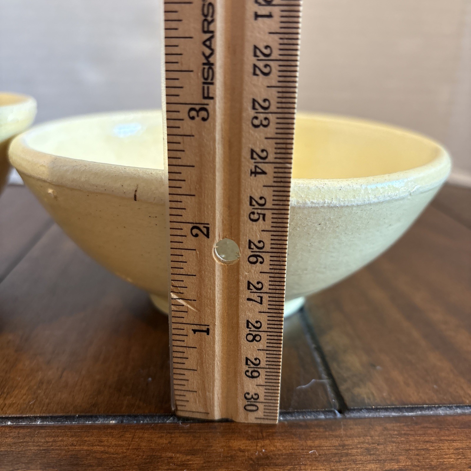 2 Studio Art Pottery Bowls Yellow Signed 1997