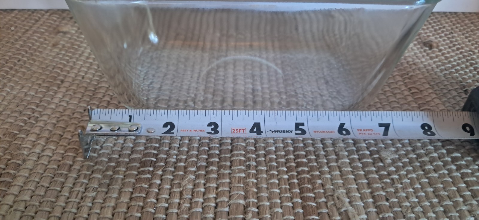 Vintage Clear Glasbake Art Deco Fin Lid Bread Casserole Lidded 1.5 Quart Dish