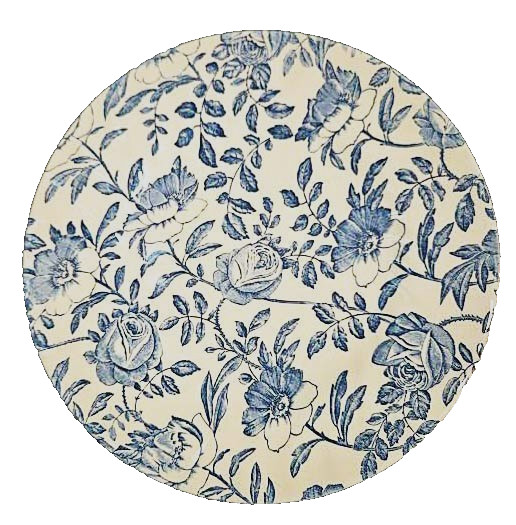 VTG Lot of 5- China Salad /Luncheon Plates Mixed Floral Blue White Pink