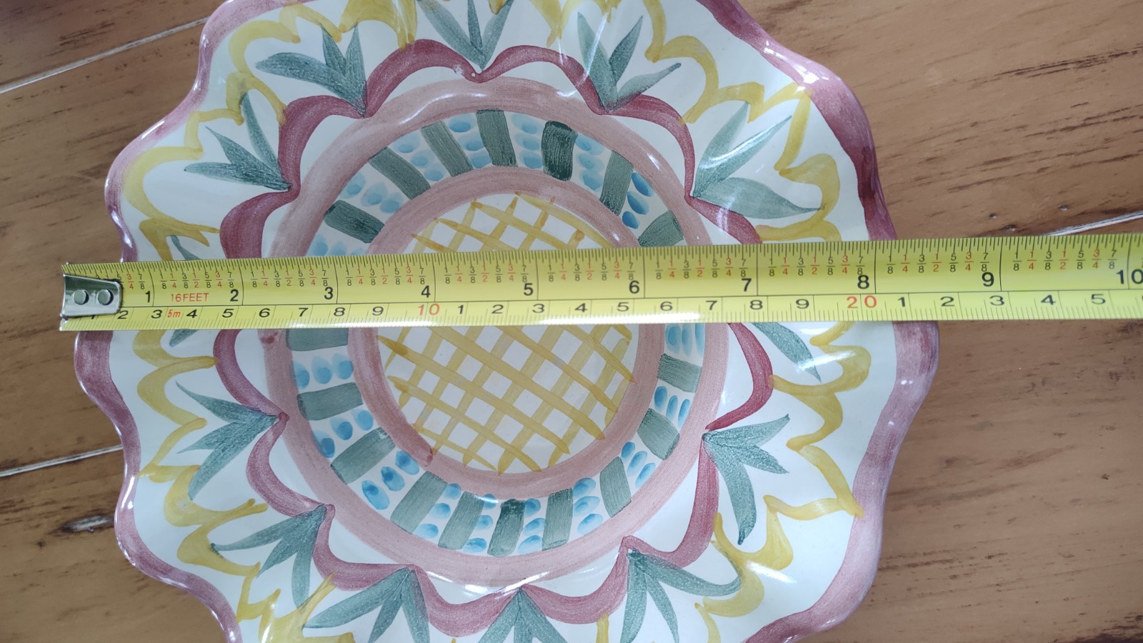 Mackenzie Childs Madison Pattern 8.5″ Pottery Bowl