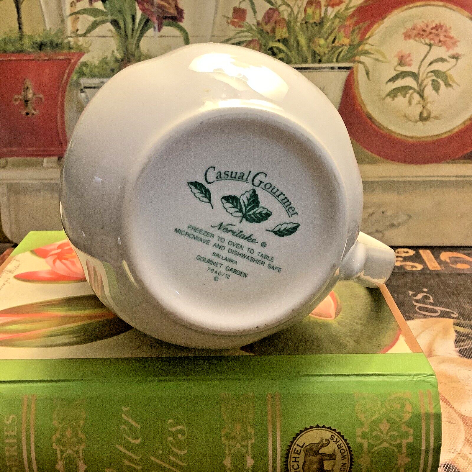 Noritake~”CASUAL GOURMET”~4”H Creamer~Gourmet Garden/7940-12~Discontinued~