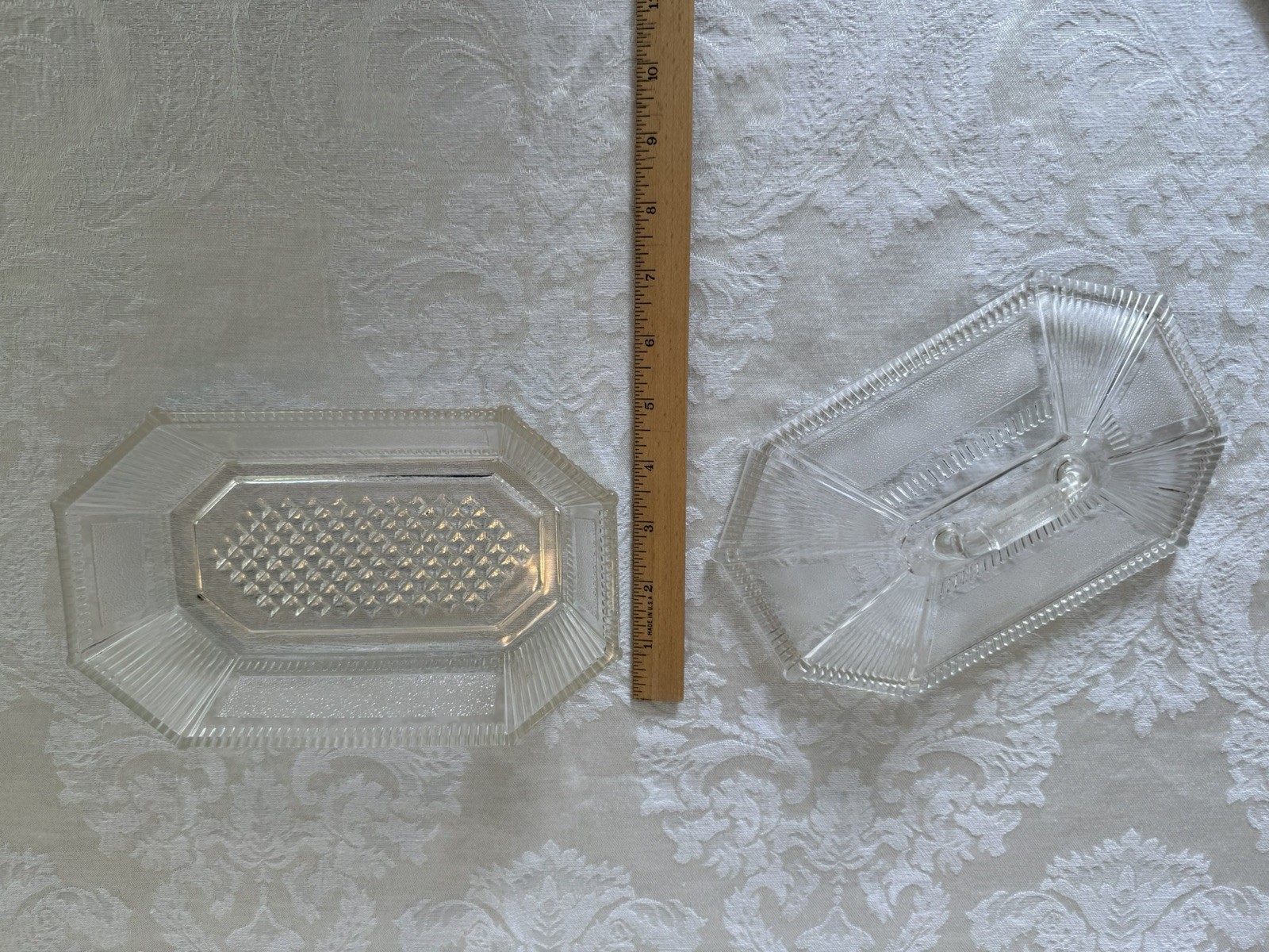 EAPG Bryce, Walker & Co. Glass Covered Dish, circa 1887. Derby / Pleat & Panel