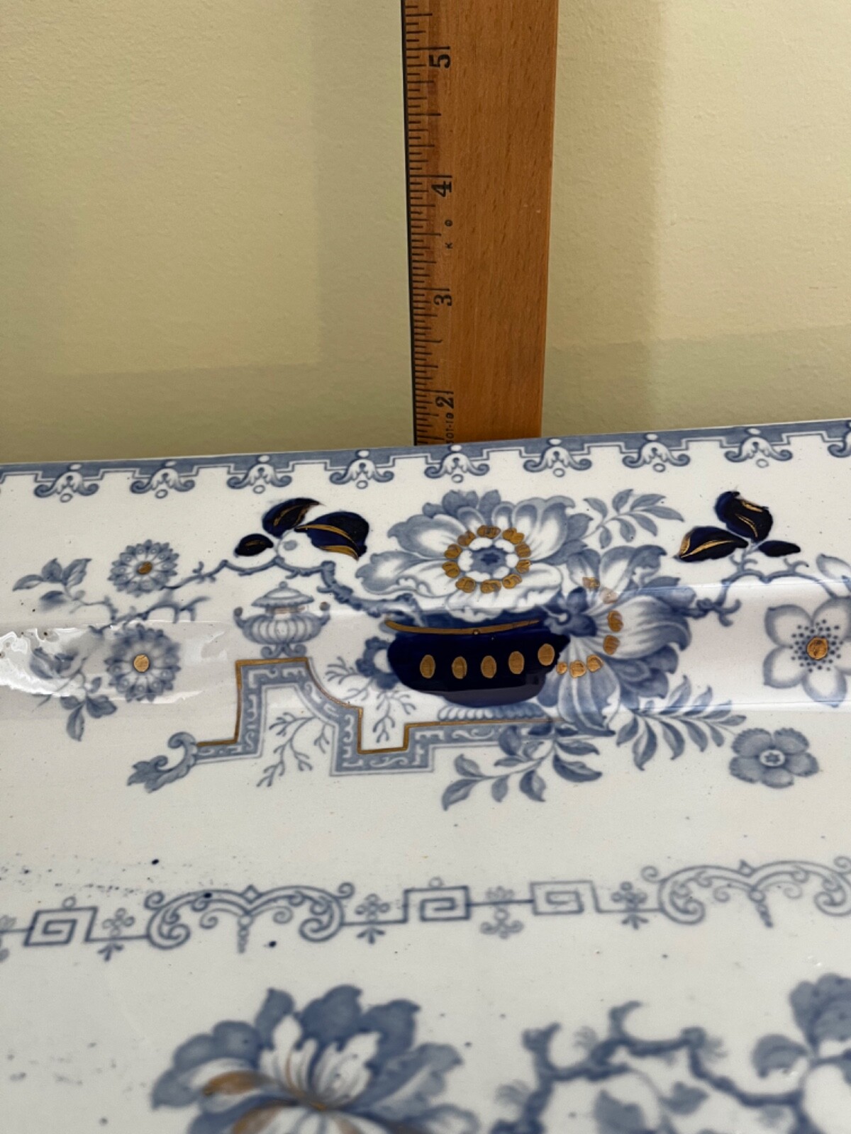 Gorgeous Antique – Nankin Jar Ironstone Platter – Staffordshire, England – 20.5”