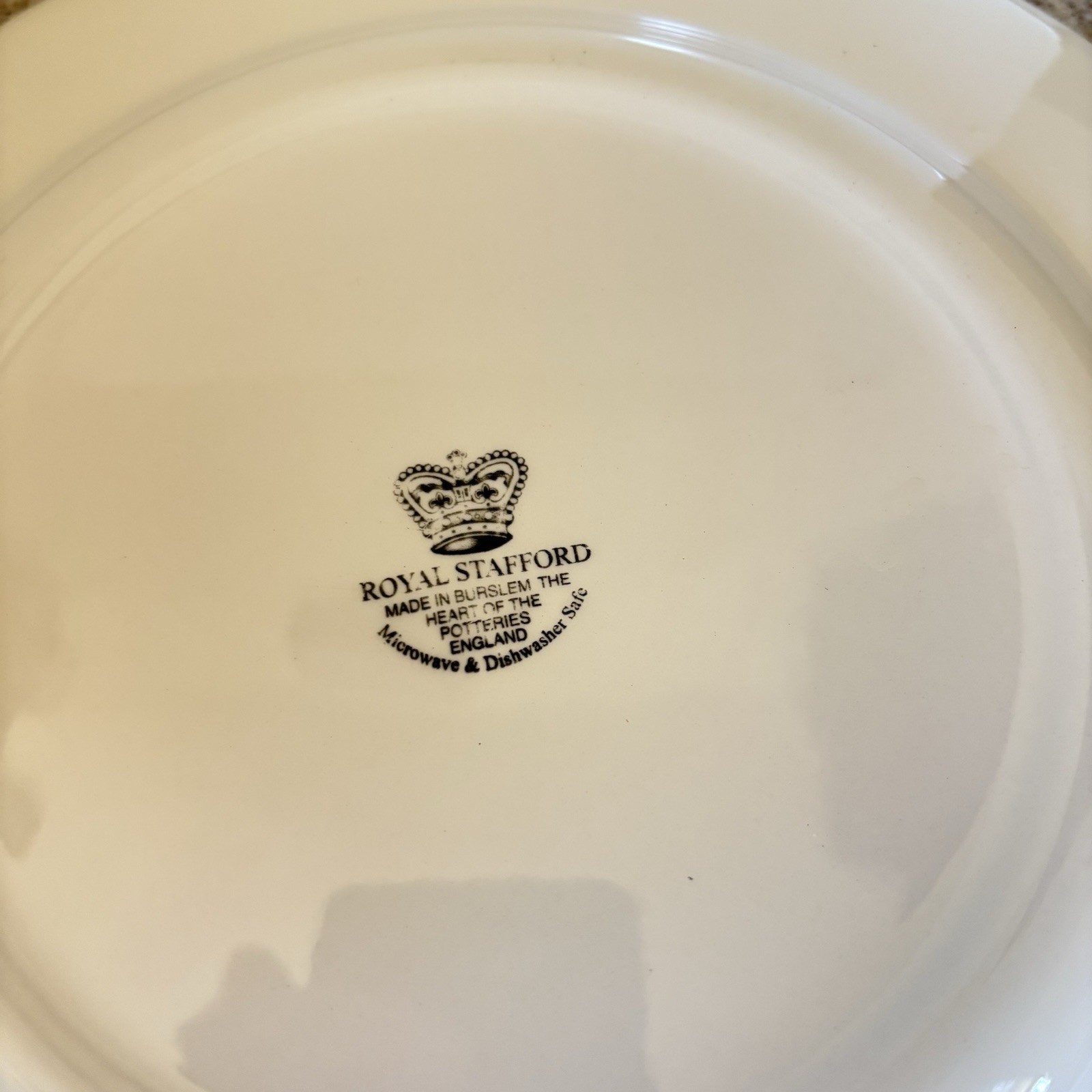 Royal Stafford Dinner Plates Lot Of 2 Vintage Garden England Floral