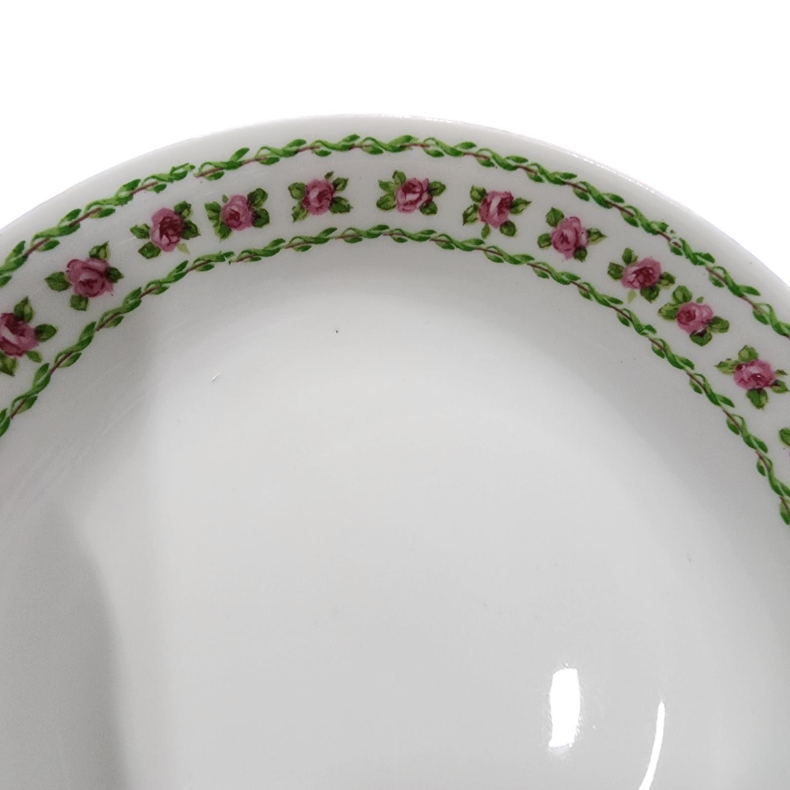 Limoges France Dessert Berry Bowl CH Field Haviland GDA Pink Rose Garland Set 10
