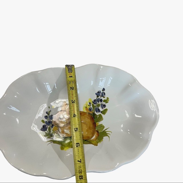 Vintage Valori Home Italian Ceramic Bunny Serving Plate – Easter – Made in Italy