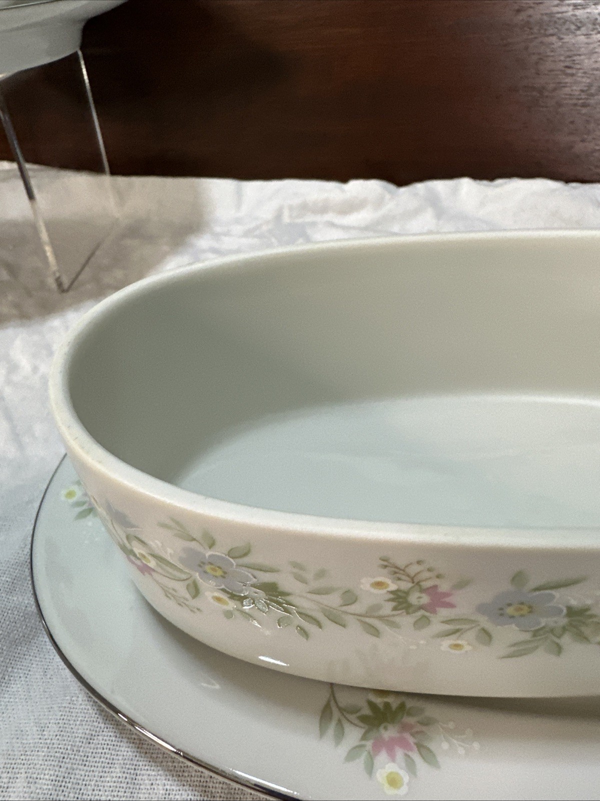 Vintage Johann Haviland Forever Spring Butter Dish Creamer 2 Tea Cups And Saucer