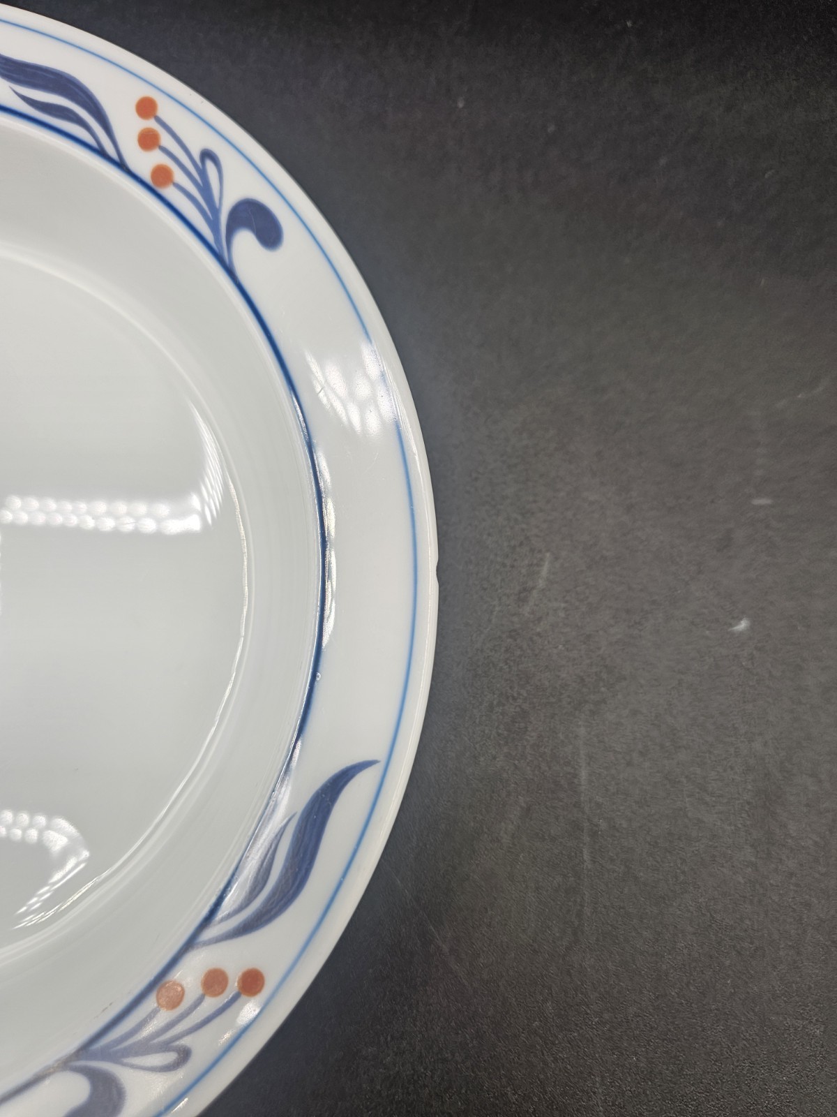 2 Dansk Bistro Maribo Portugal 7 7/8″ Rim Soup Bowl DANMARI Red Berries Blue