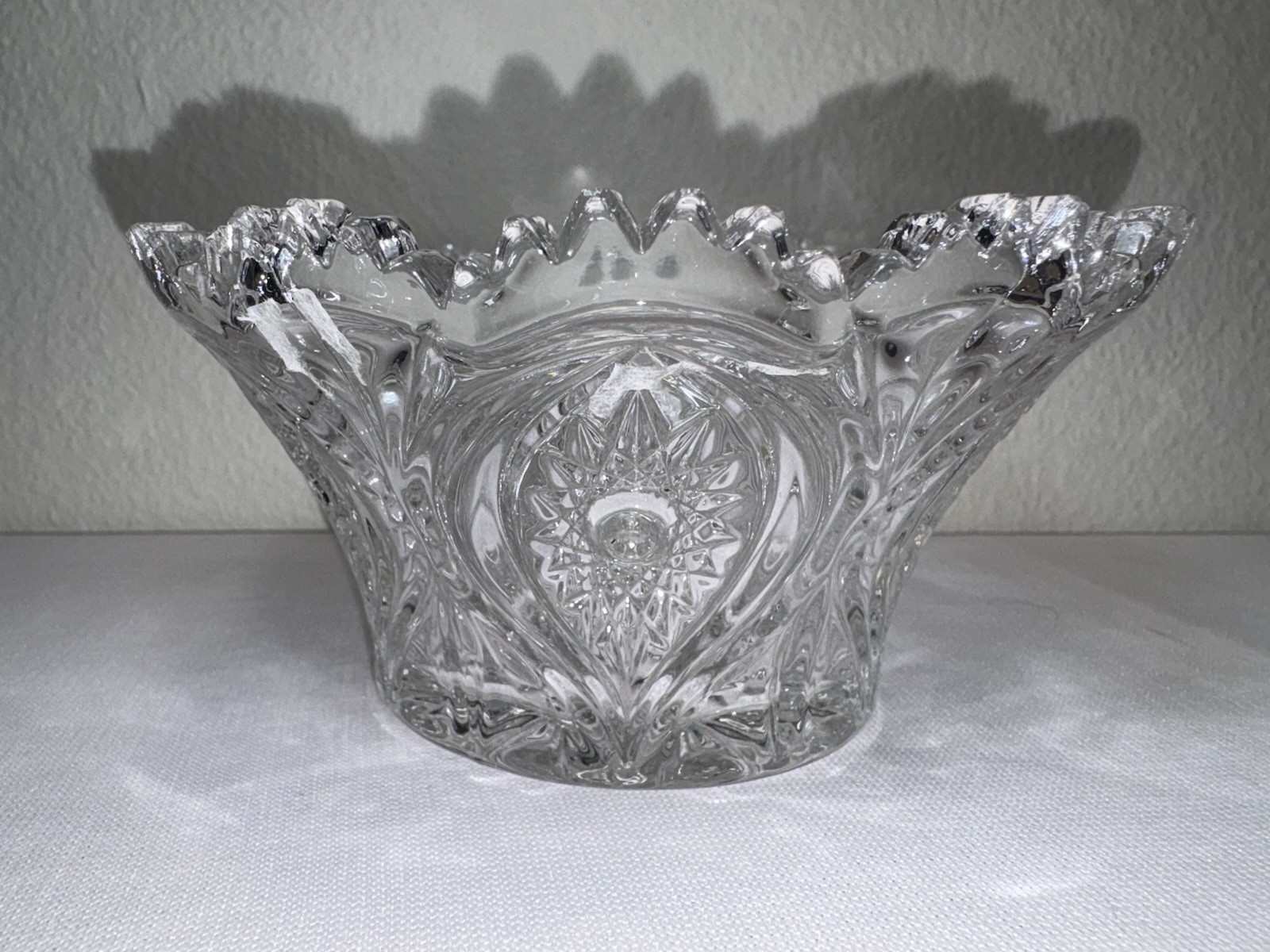 Nachtmann Florenz Clear Crystal Glass Bowls Set Of 2 Candy or Serving 5×3 Inches