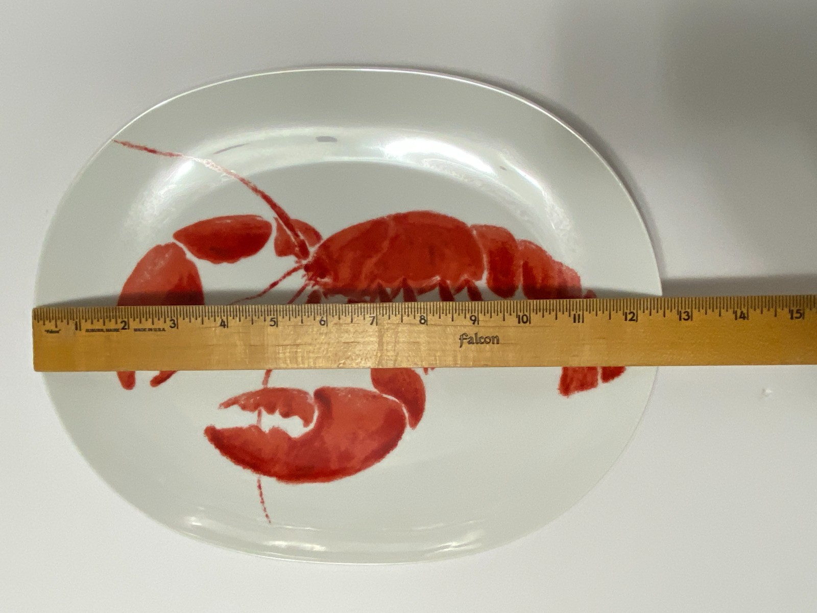 Lobster Serving Platter Studio Nova Red Oval Plate Fine China Y0723 12.5″ x 10″