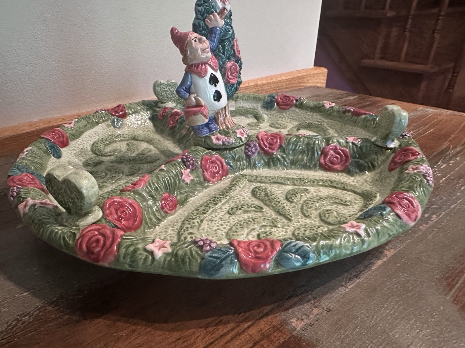 Alice In Wonderland Vintage Fitz & Floyd Serving Platter Tray Dish Ceramic Plate