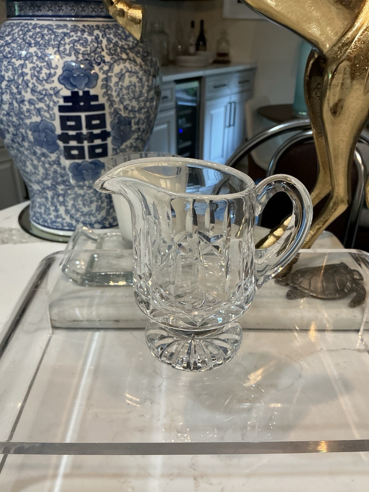 Waterford Crystal Lismore Footed Creamer and Open Sugar Bowl Set. FREE SHIPPING