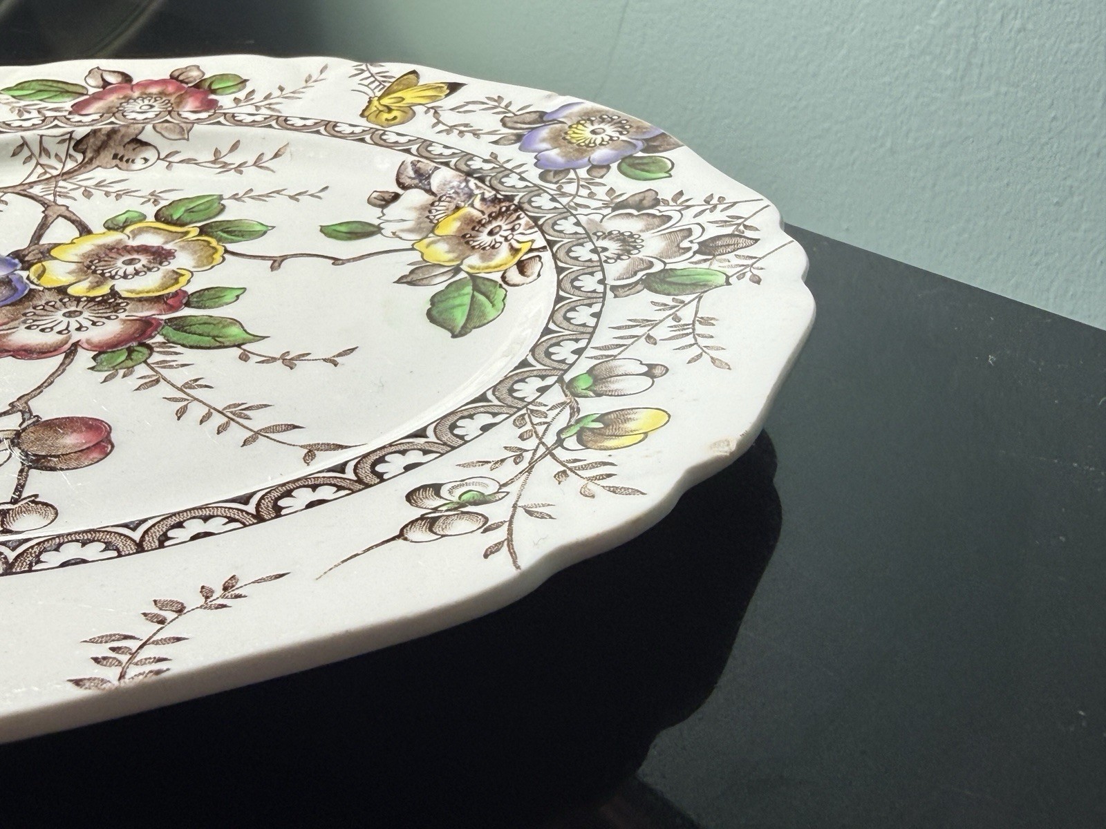 Set of 5 Alfred Meakin Medway Beautiful Dinner Plates Transferware Floral