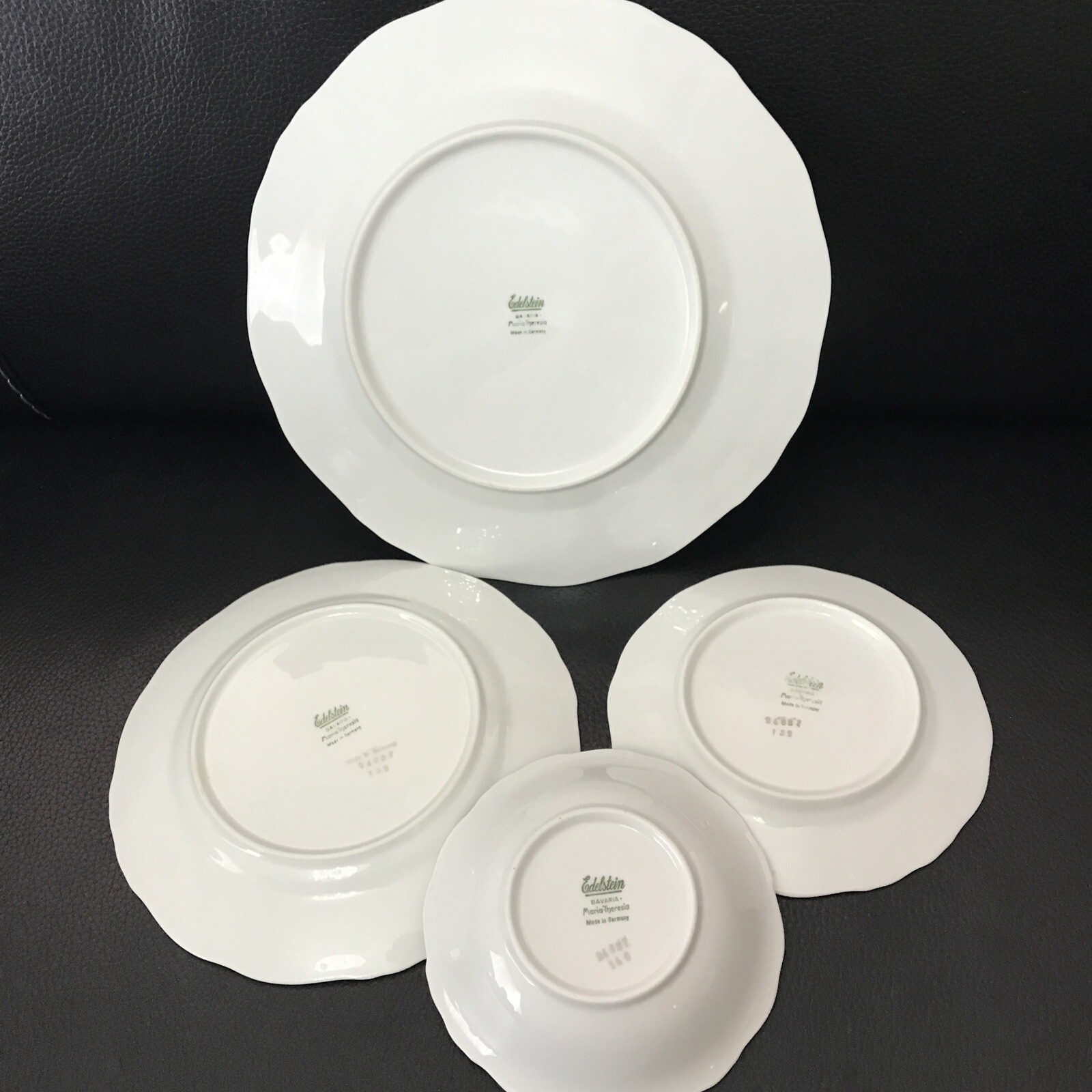 Edelstein Maria Theresa Set Of 4 Plates: Dinner , Salad, Bread, Dessert. Exc!