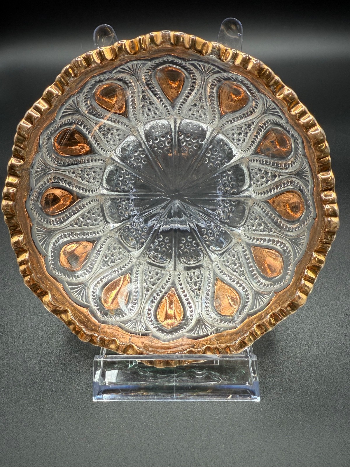 6 Antique EAPG U.S. Glass New Jersey Berry Bowl Pieces 1900-1908 4 1/2”