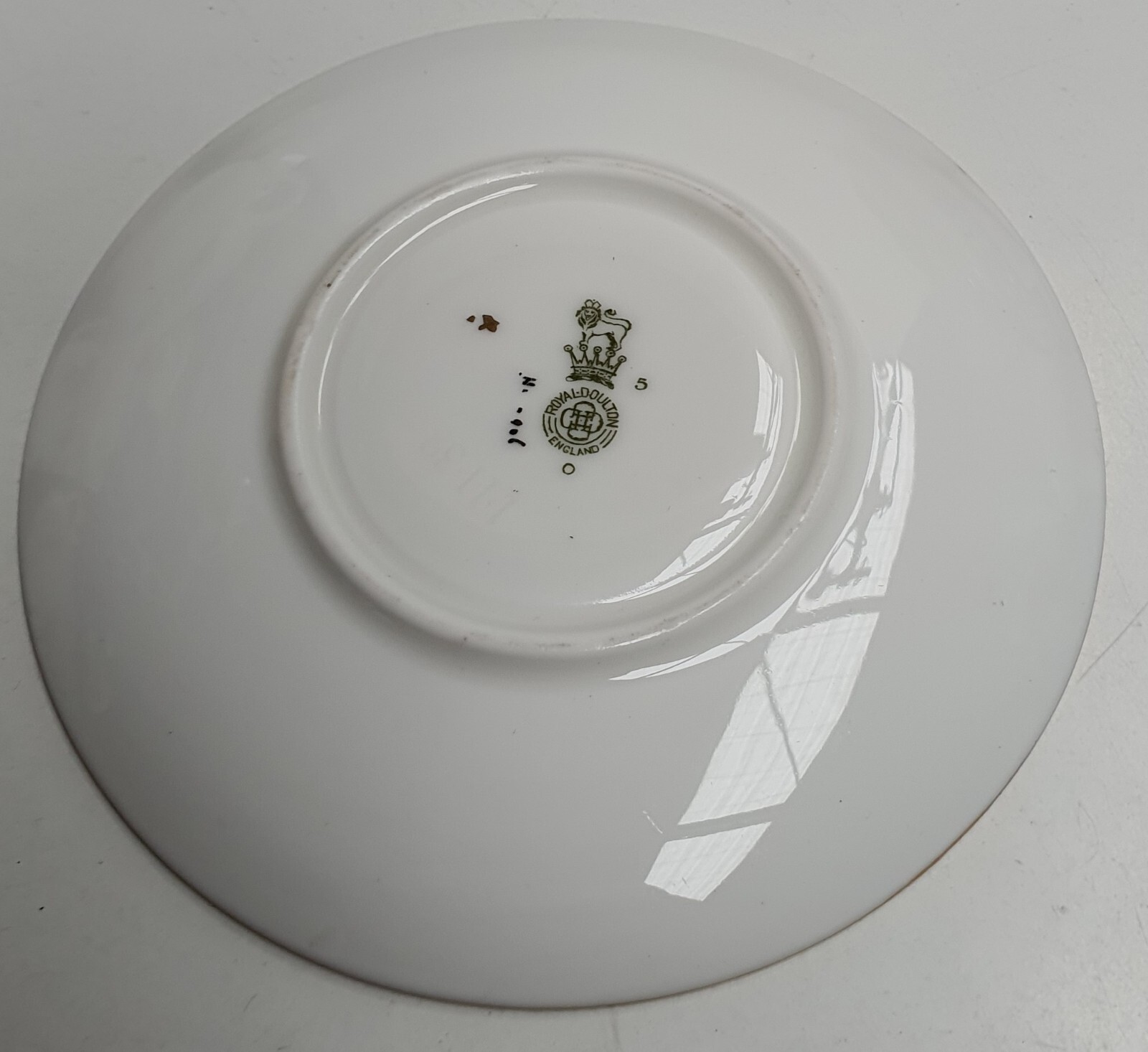 Royal Doulton Orchid Bone China Saucer H3906 Made in England c1932 11.5cm Wide
