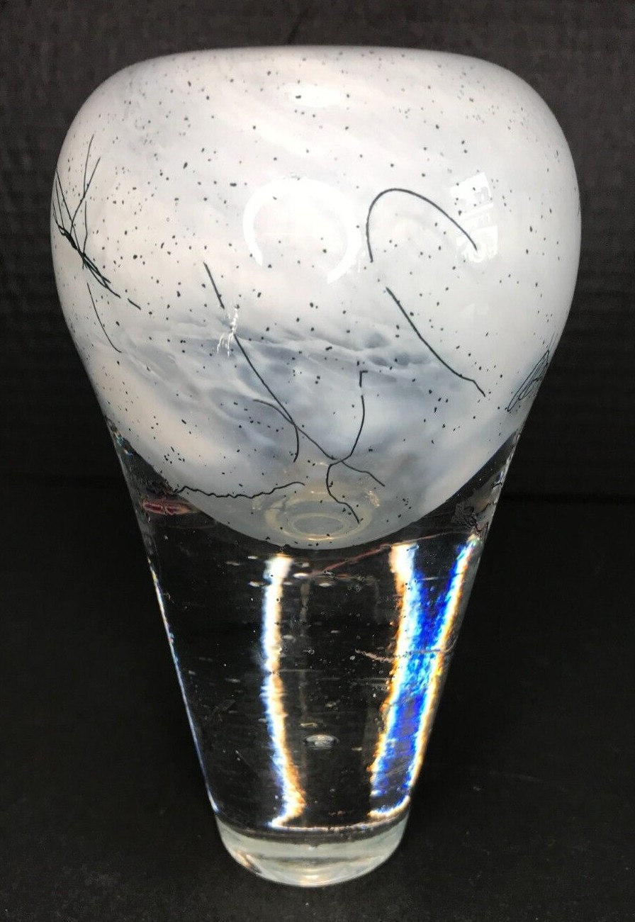 Stephen Hirt Signed Seattle Studio Art Glass Vase