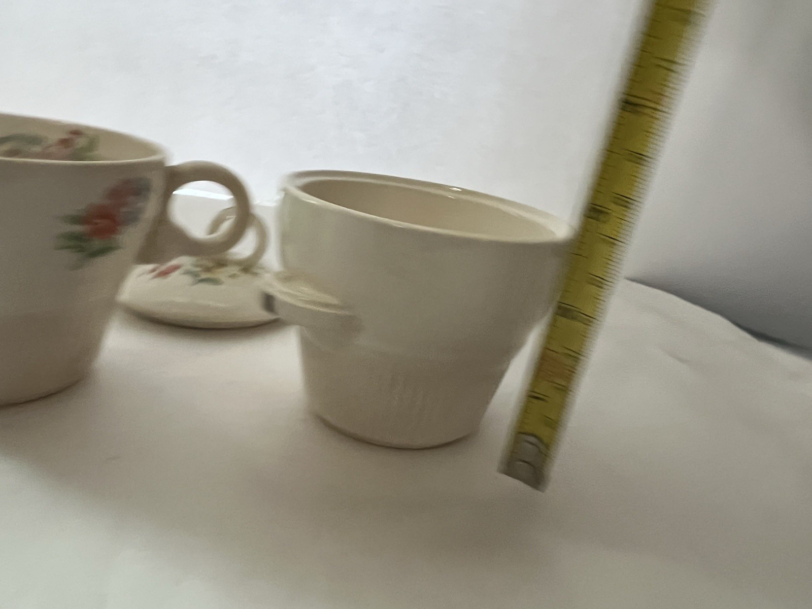 Salem Victory USA ~ Creamer & Sugar Bowl w/Lid Floral Cottage Grannycore