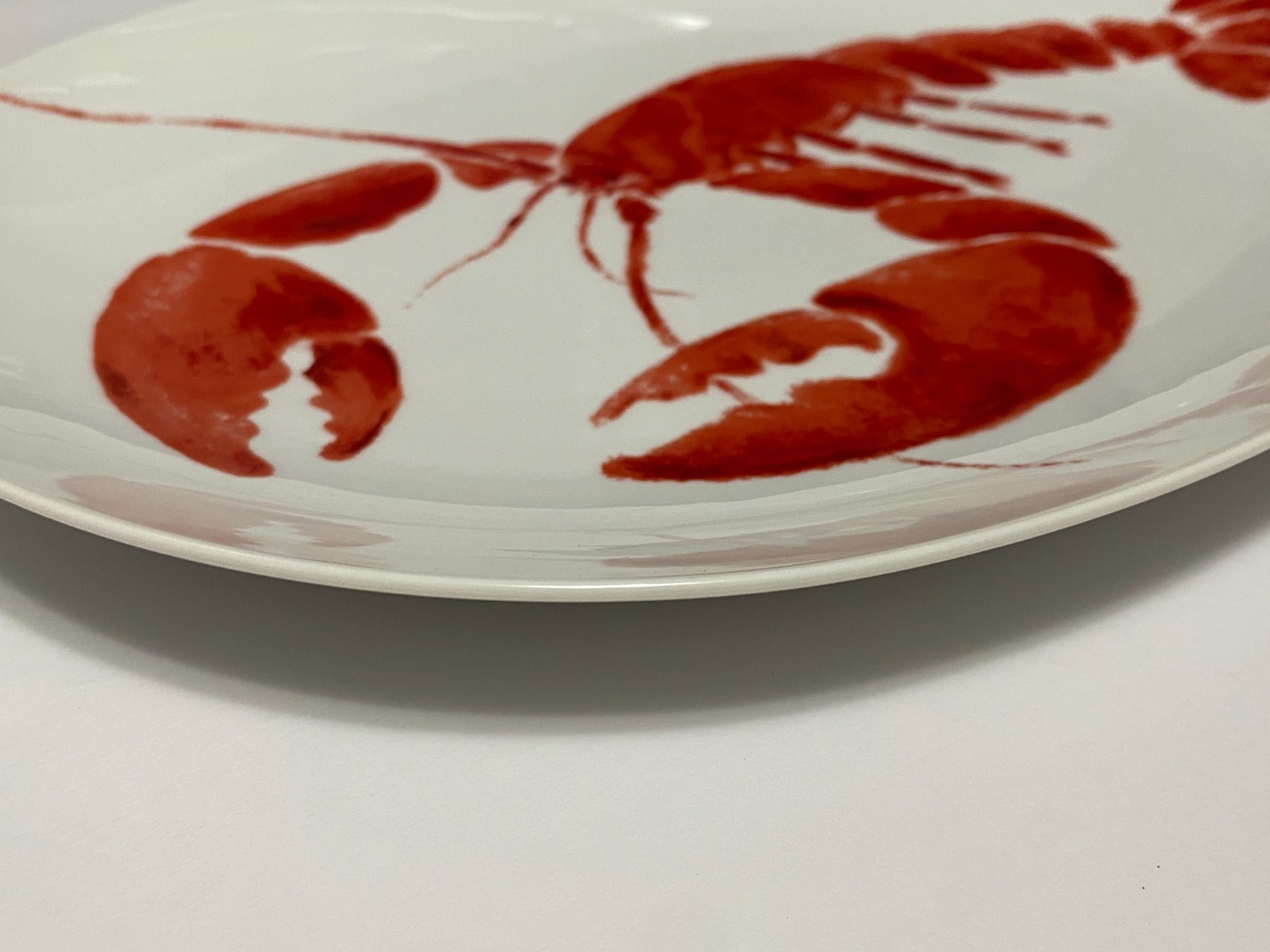 Lobster Serving Platter Studio Nova Red Oval Plate Fine China Y0723 12.5″ x 10″