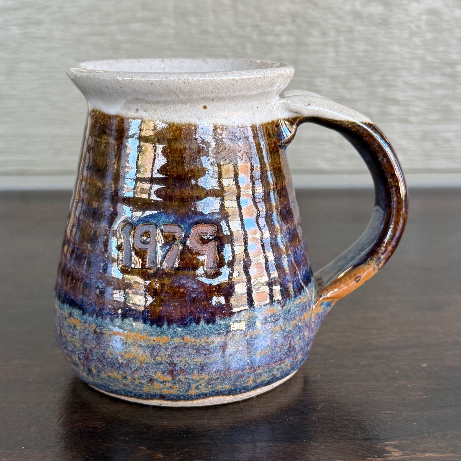 Vintage Barry Jepson Studio Art Pottery Coffee Mug 1979 Beta Sigma Phi Kansas