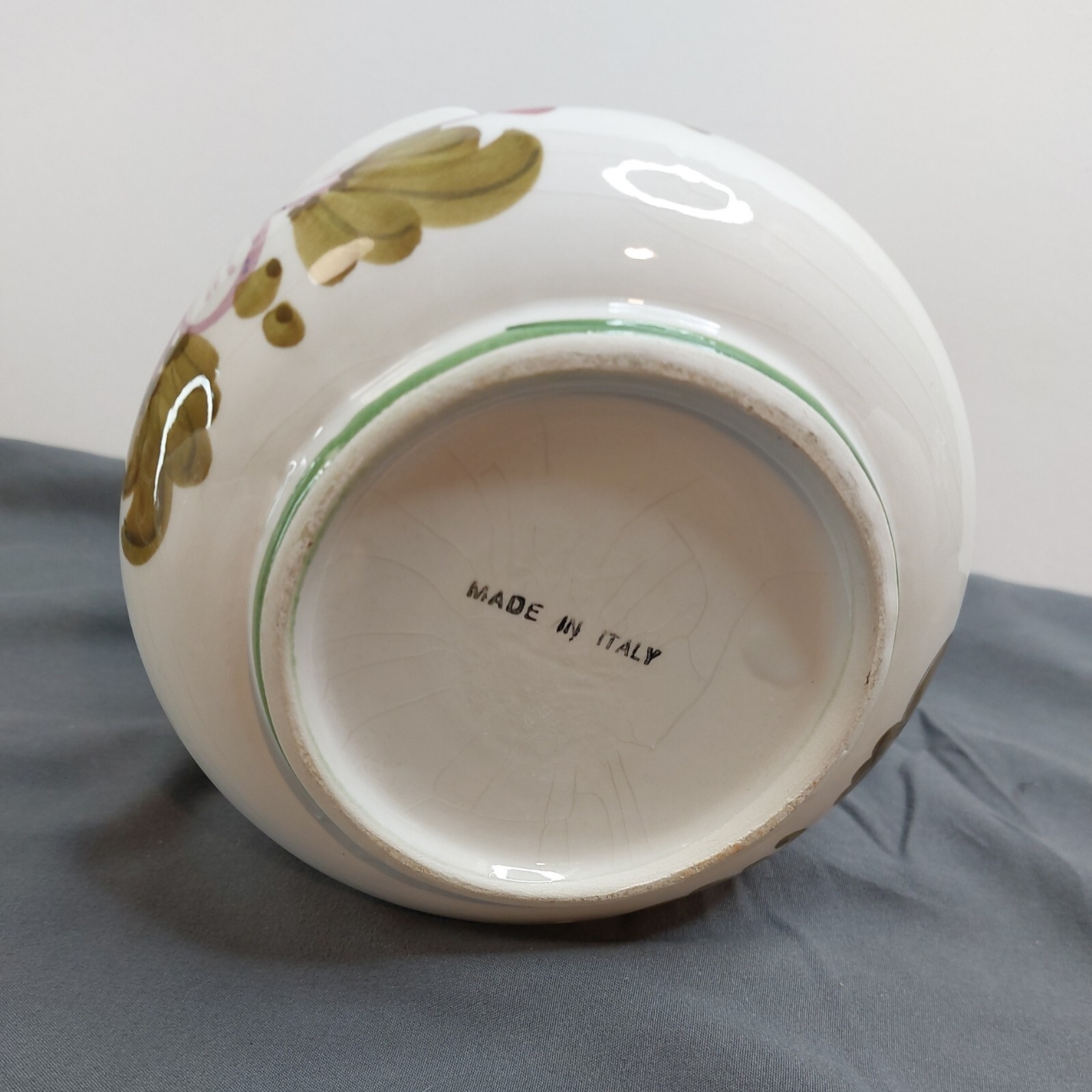 Italian Hand Painted Flower Basket