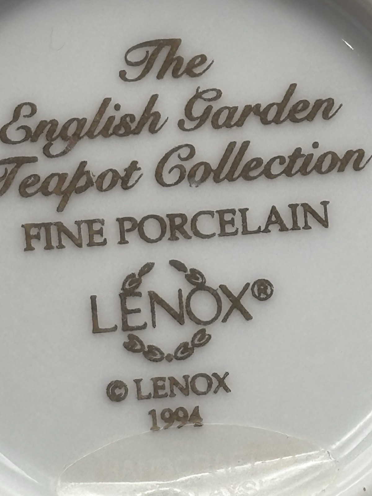 Lenox English Garden Teapot Collection – The Conservatory 1994