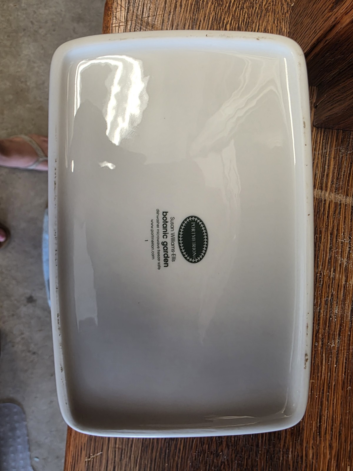 Portmeirion Botanic Garden Rectangular Covered Casserole Dish w/ Lid