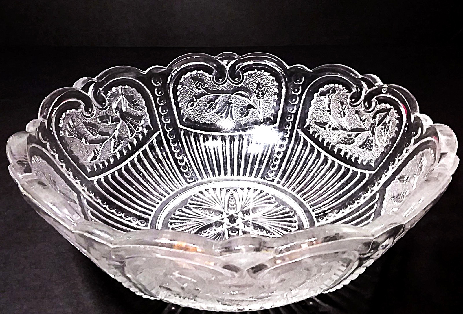 Antique EAPG 1899 US Glass MAINE 8 3/8″ Bowl