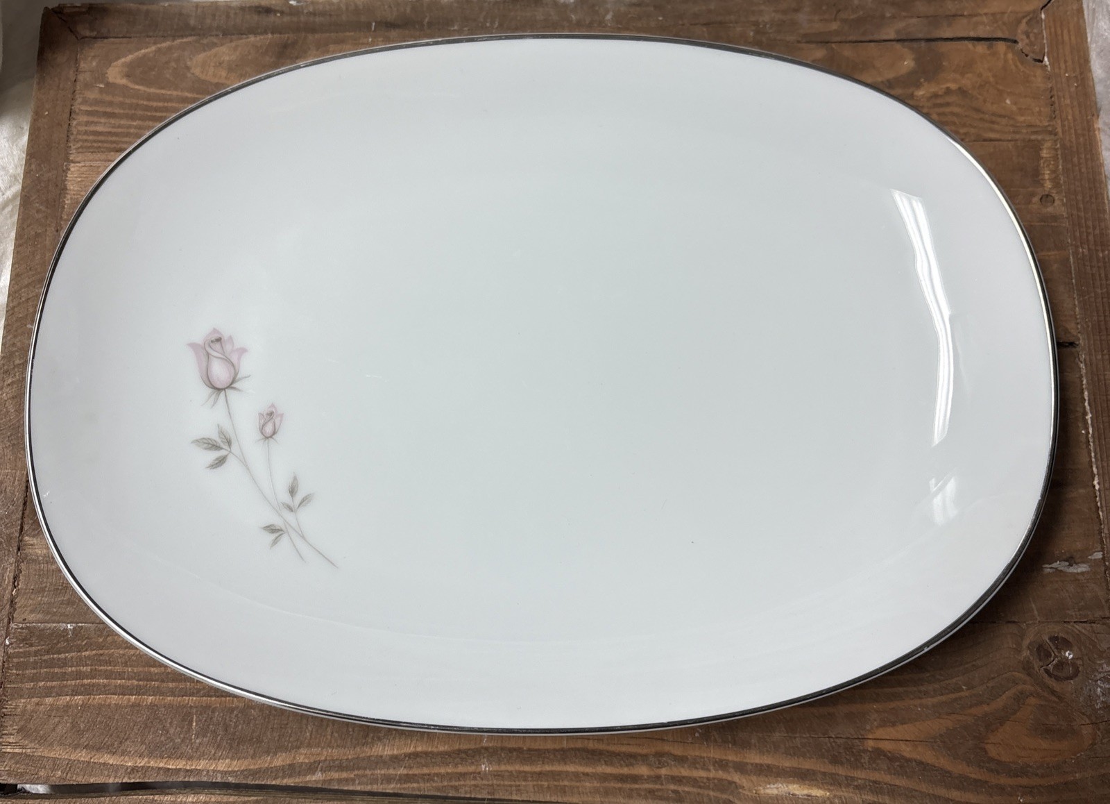 Vintage Noritake China Pasadena Rose 6311 Large Oval Serving Dish Platter Japan