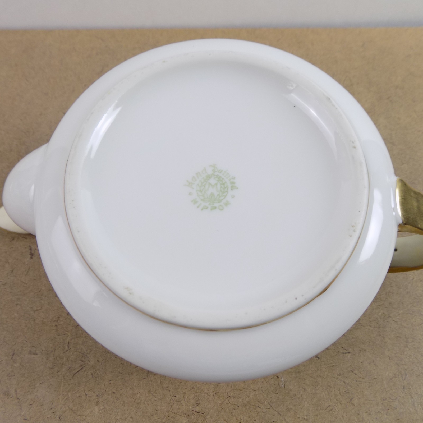Noritake Nippon Butterfly Teapot Antique Japanese Porcelain 8.5″x4.25″ VGC