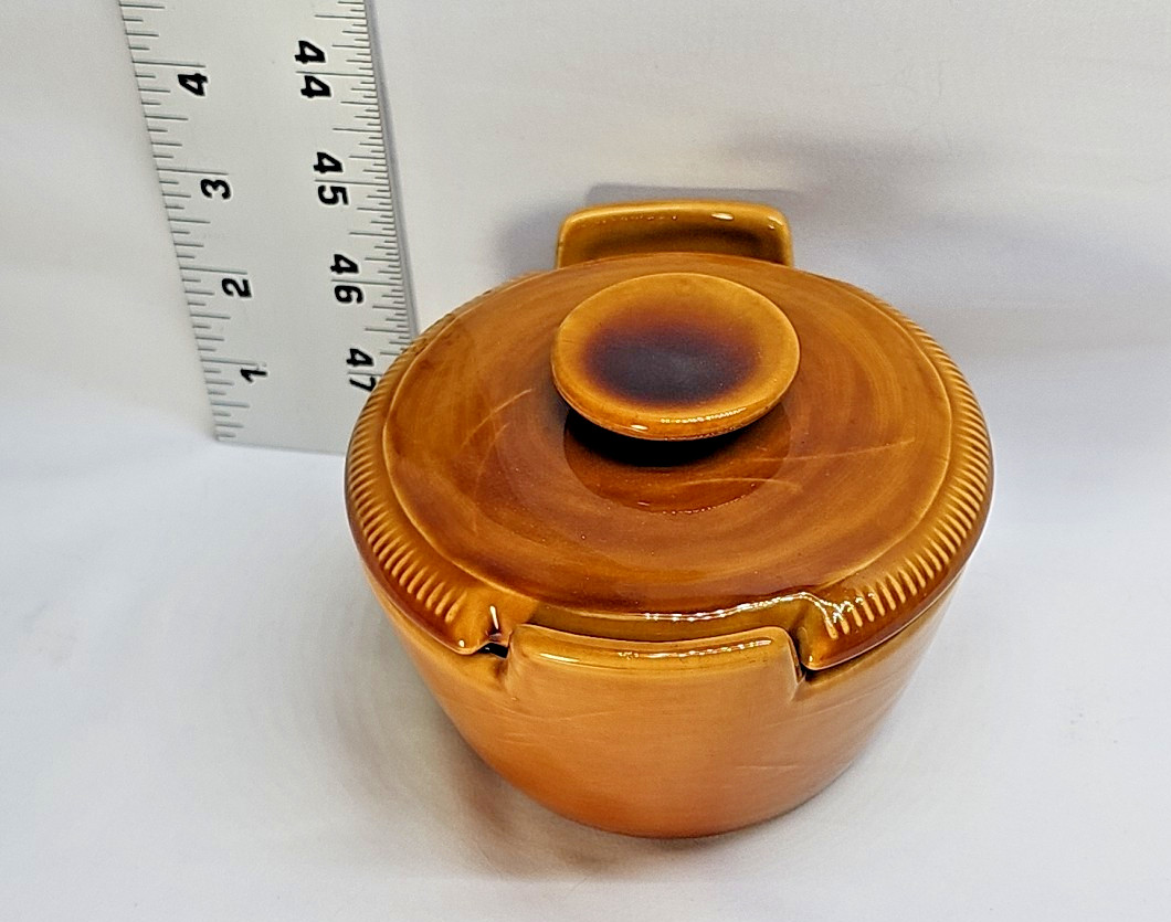 Franciscan BROWN WHEAT PATTERN Creamer and Sugar w/Lid & 2 Scoops CALIFORNIA