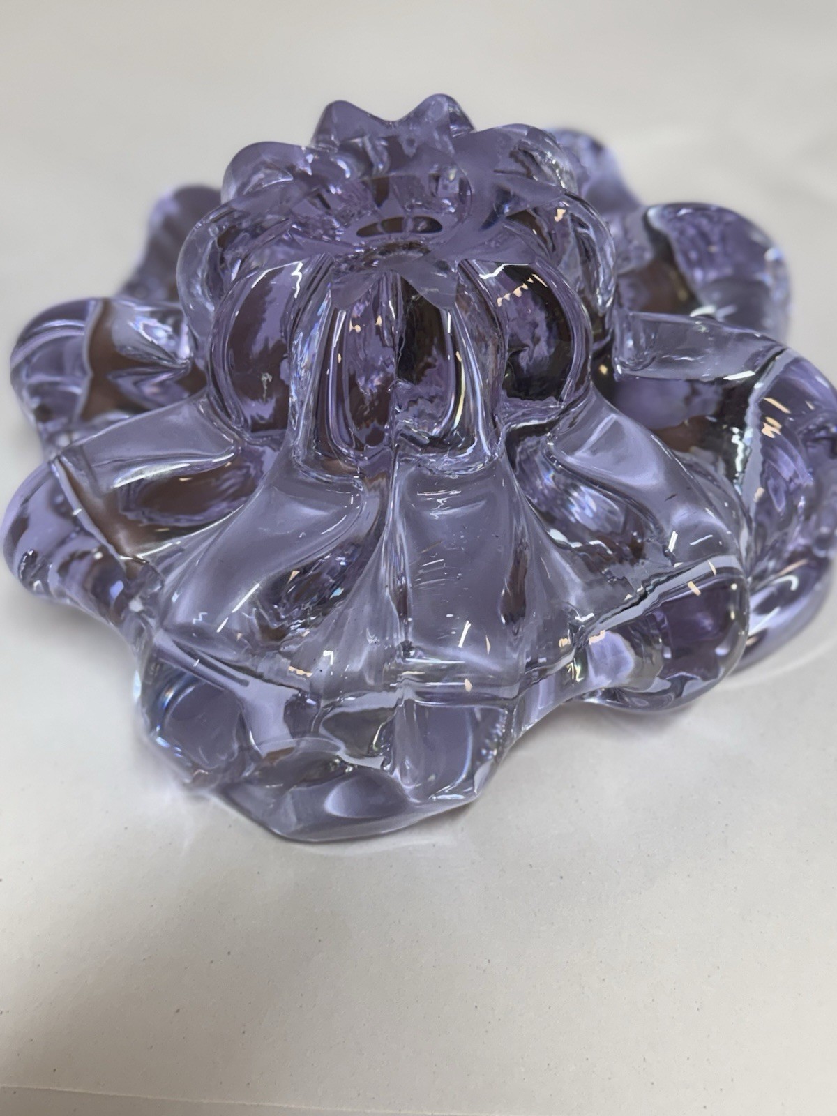 NEODYMIUM GLASS, SCARCE Glassware, VINTAGE6”1/2Tallx3”1/2 Wide, 5.62 Lbs Apprx