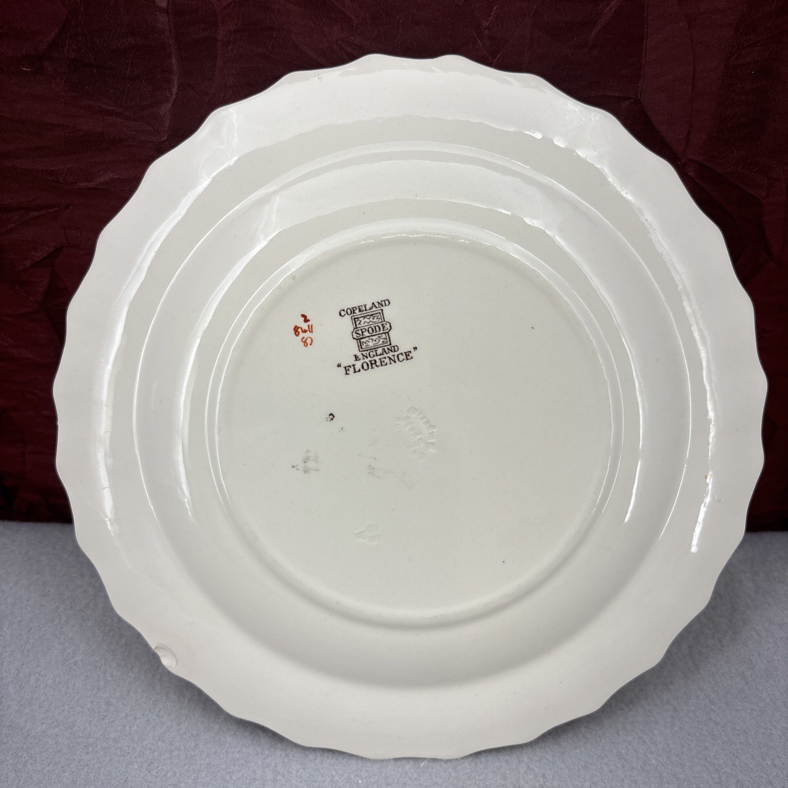 Copeland Spode Florence 8” Salad Plate Earthenware Made In England GUC one plate