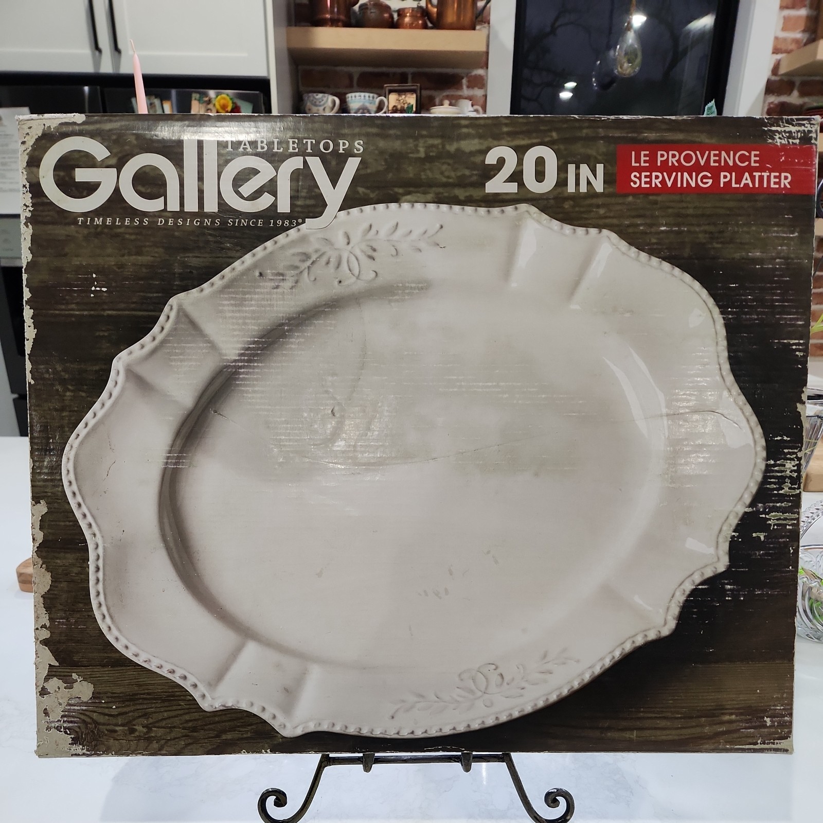 Gallery Tabletops Le Provence Ceramic Serving Platter Holiday Home Decor 20″ W