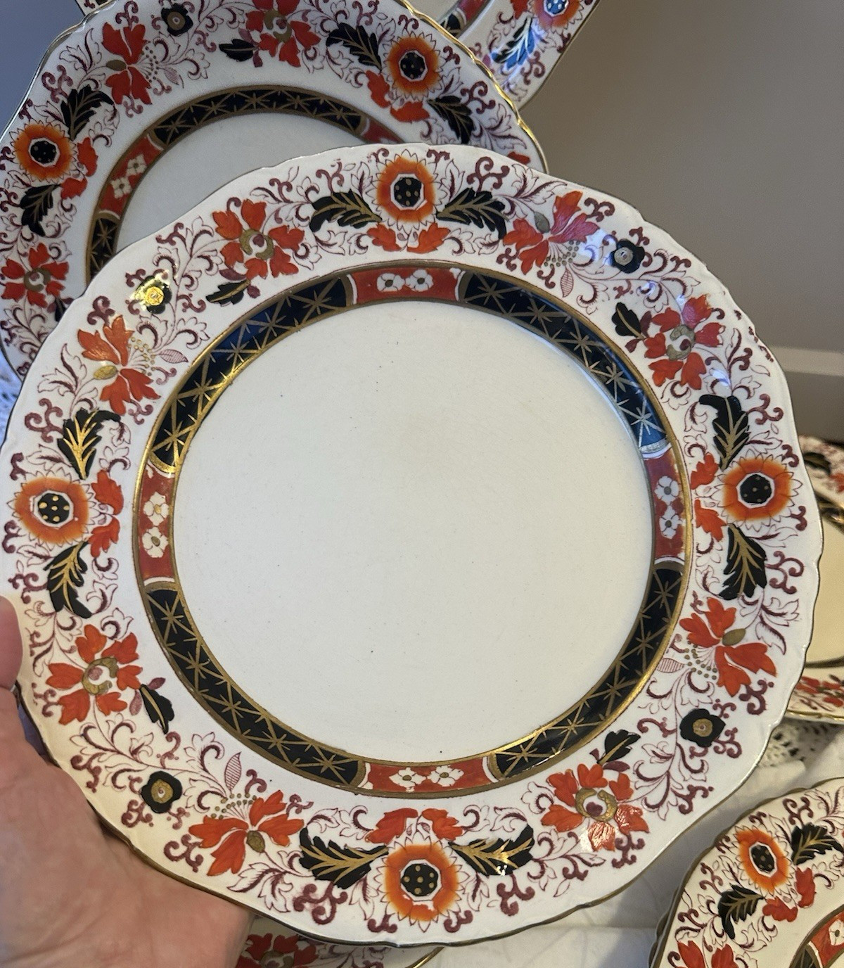 Masons Ironstone Antique Pattern 4791 7x Dinner Plates Read Description