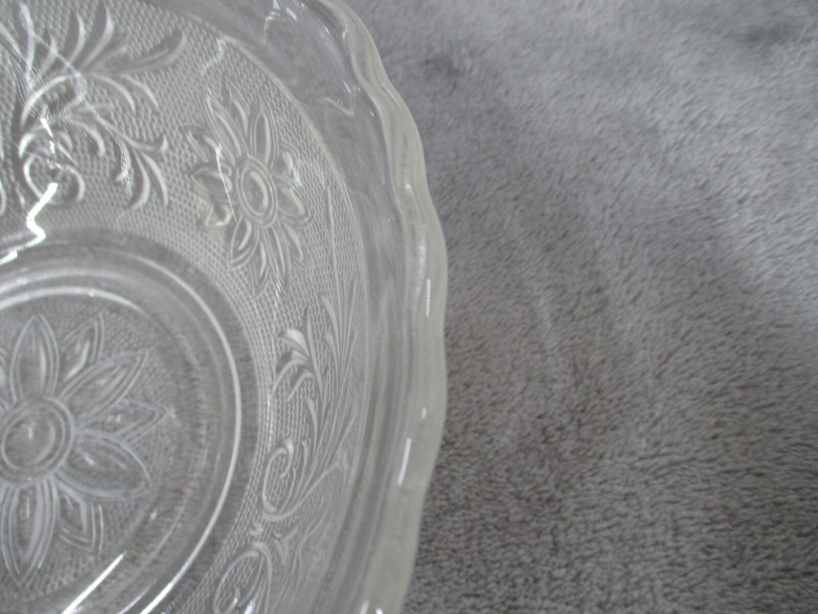 Anchor Hocking Oval Serving Bowl Round Cereal Bowl Set Sandwich Clear Glass 2pcs