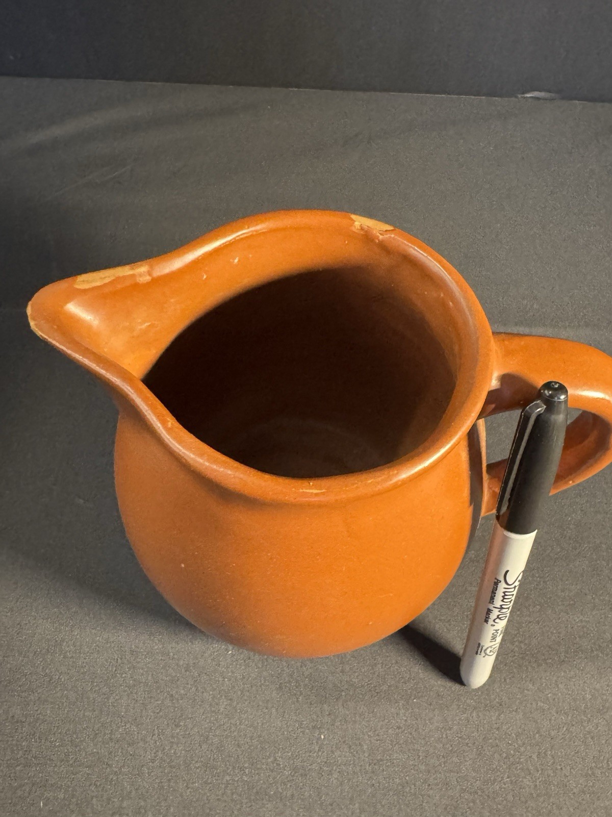 Brown Vase Water Pitcher Pottery Glazed
