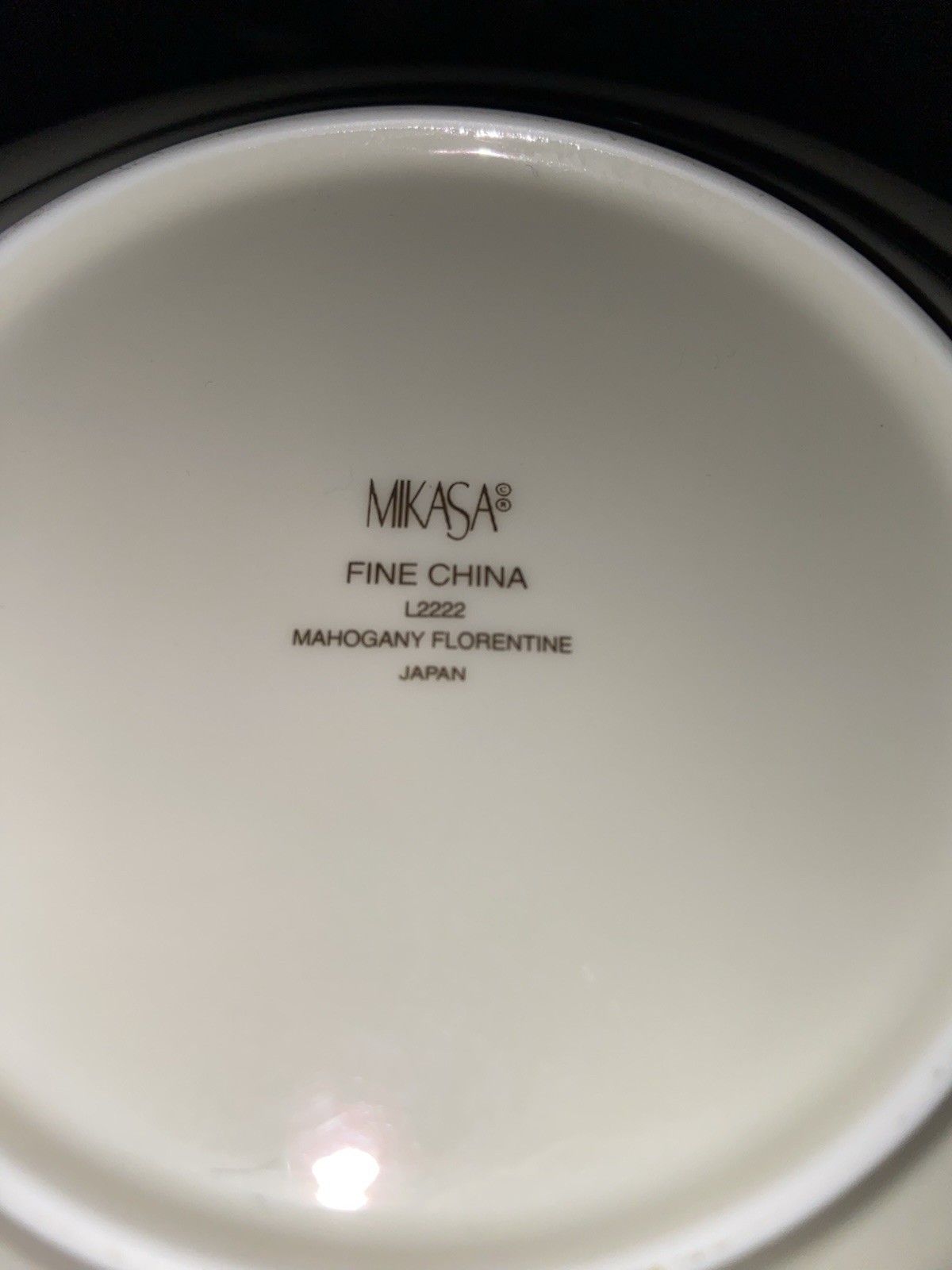 Mikasa Fine China Mahogany Four Piece Place Soup Bowls Discountinued In Japan