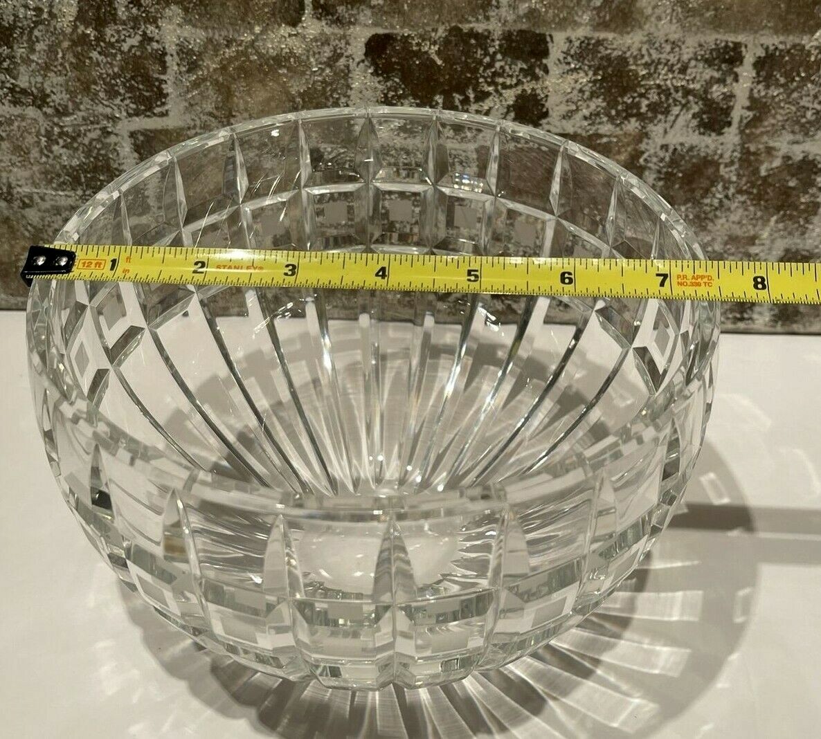 Waterford Marquis Quadrata Glass Bowl Clear & Frosted Cut Crystal