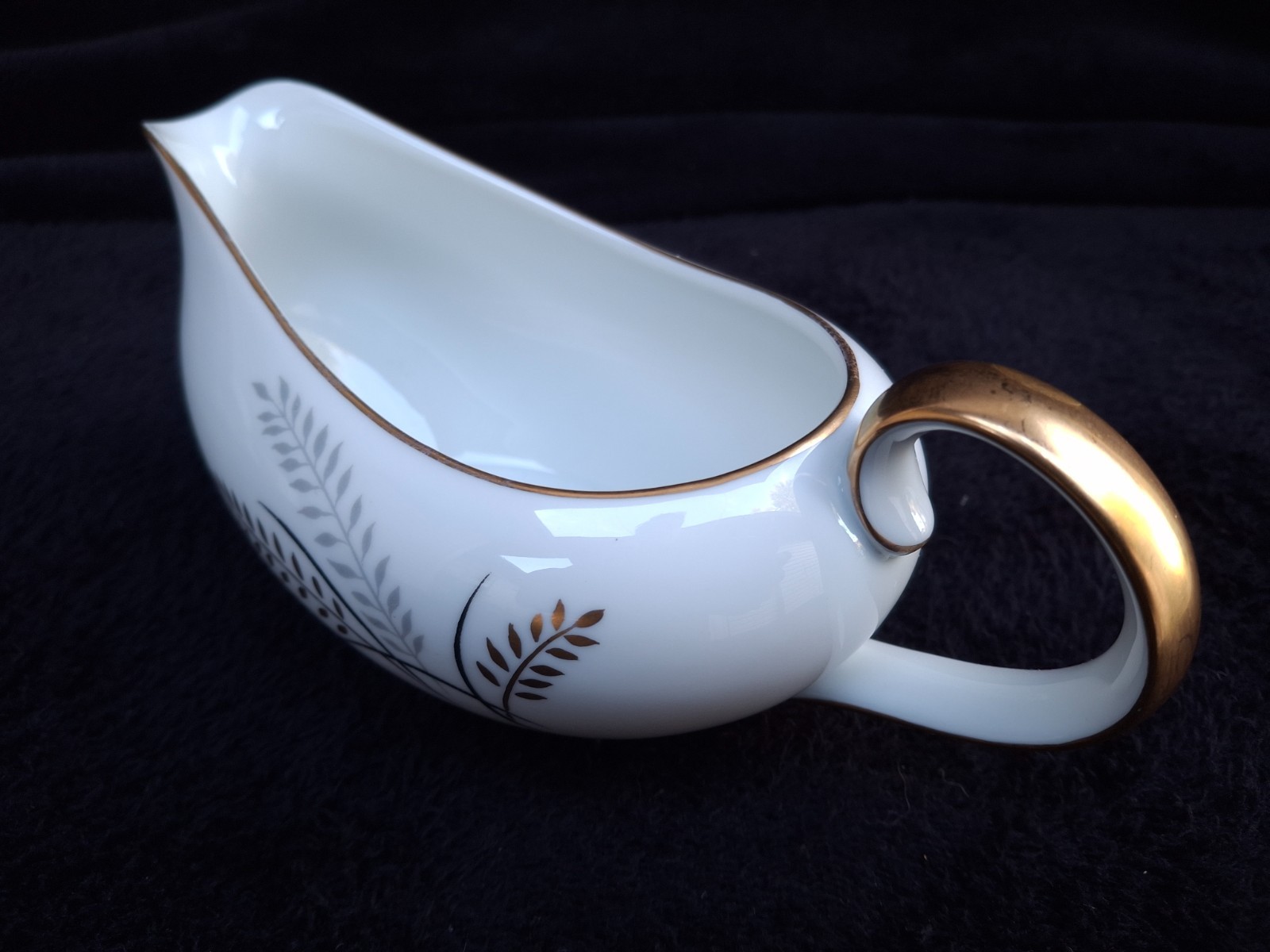 LIPPER & MANN (L&M)-HARVEST GOLD CHINA-PLATTER, BOWL,GRAVY ,SUGAR BOWL-4 PIECES