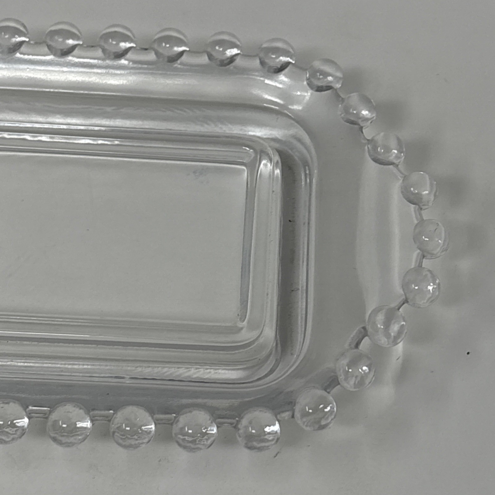 Vintage Imperial Candlewick California Short Butter Dish 6 1/2”
